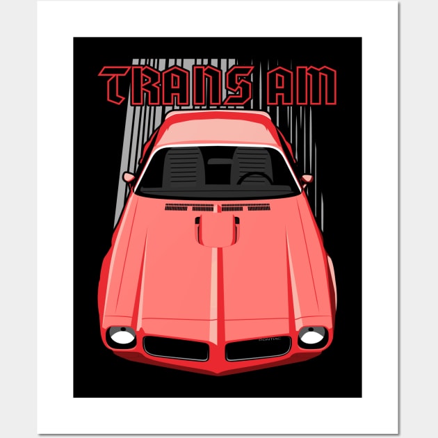 Firebird Transam 1973 - Red Wall Art by V8social